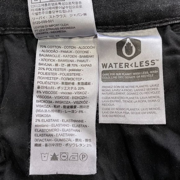 Levi's Slit Front 721 High Rise Skinny Jeans Dark Grey Size 31 - Picture 15 of 16